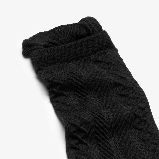 Ruffle Crew Sock Black - US 5673