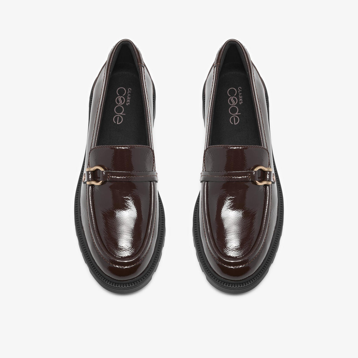Code Step Dark Brown Patent - US 5873