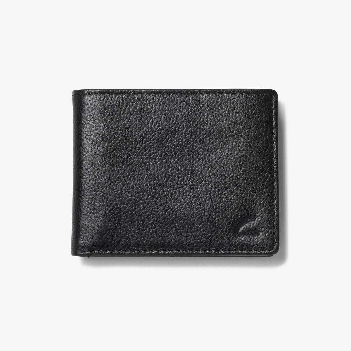 Pebbled Leather Slimfold Wallet Black - US 1988