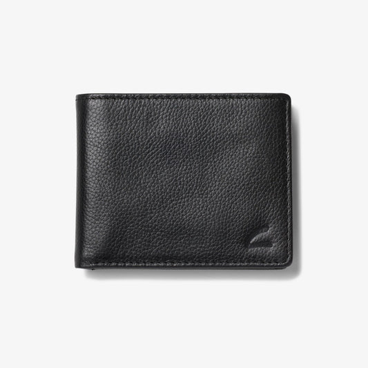 Pebbled Leather Slimfold Wallet Black - US 1988
