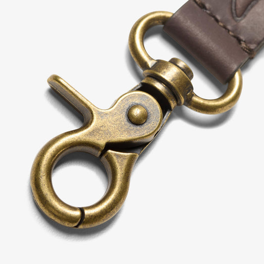 Oiled Leather Key Fob Brown - US 7894