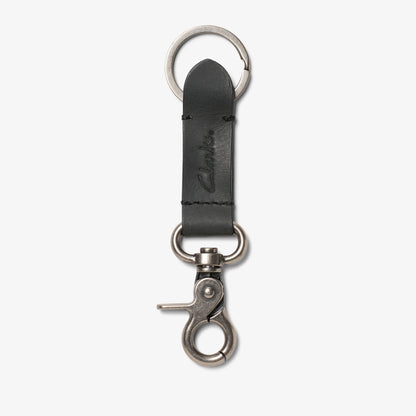 Oiled Leather Key Fob Black - US 8397