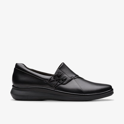 Lynell Slip Black Leather - US 9151