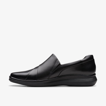 Lynell Slip Black Leather - US 9151