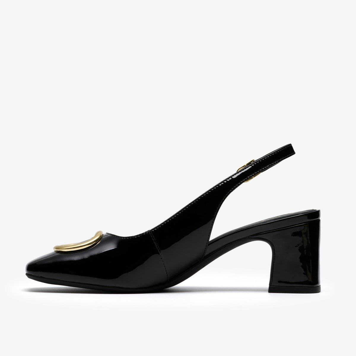 Fernie Sling Black Patent Leather - US 3333