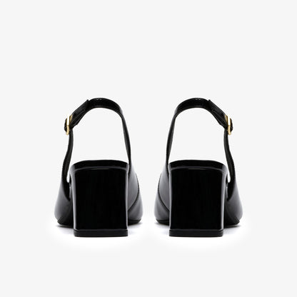 Fernie Sling Black Patent Leather - US 3333