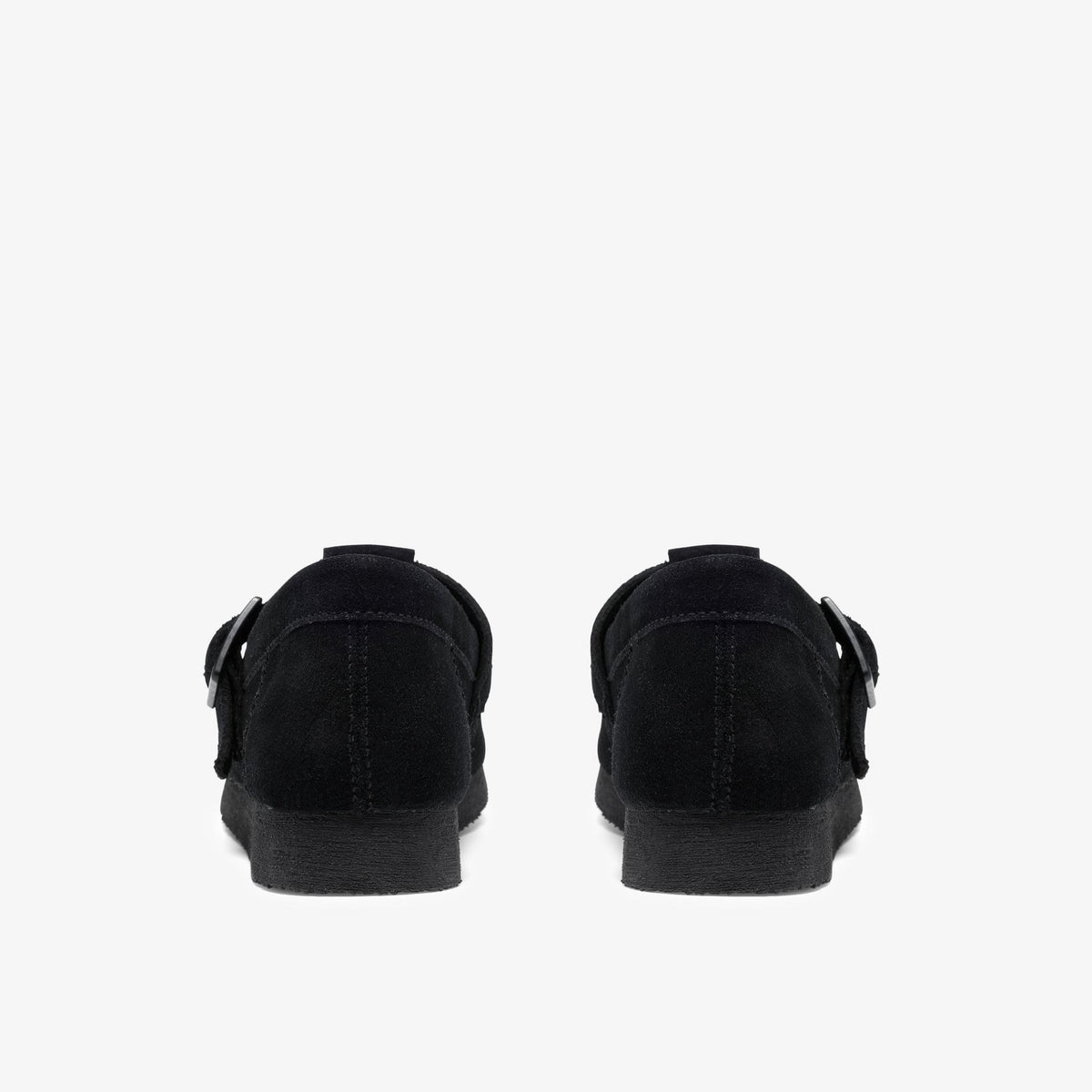 Wallabee T-Bar Kids Black Suede - US 0517