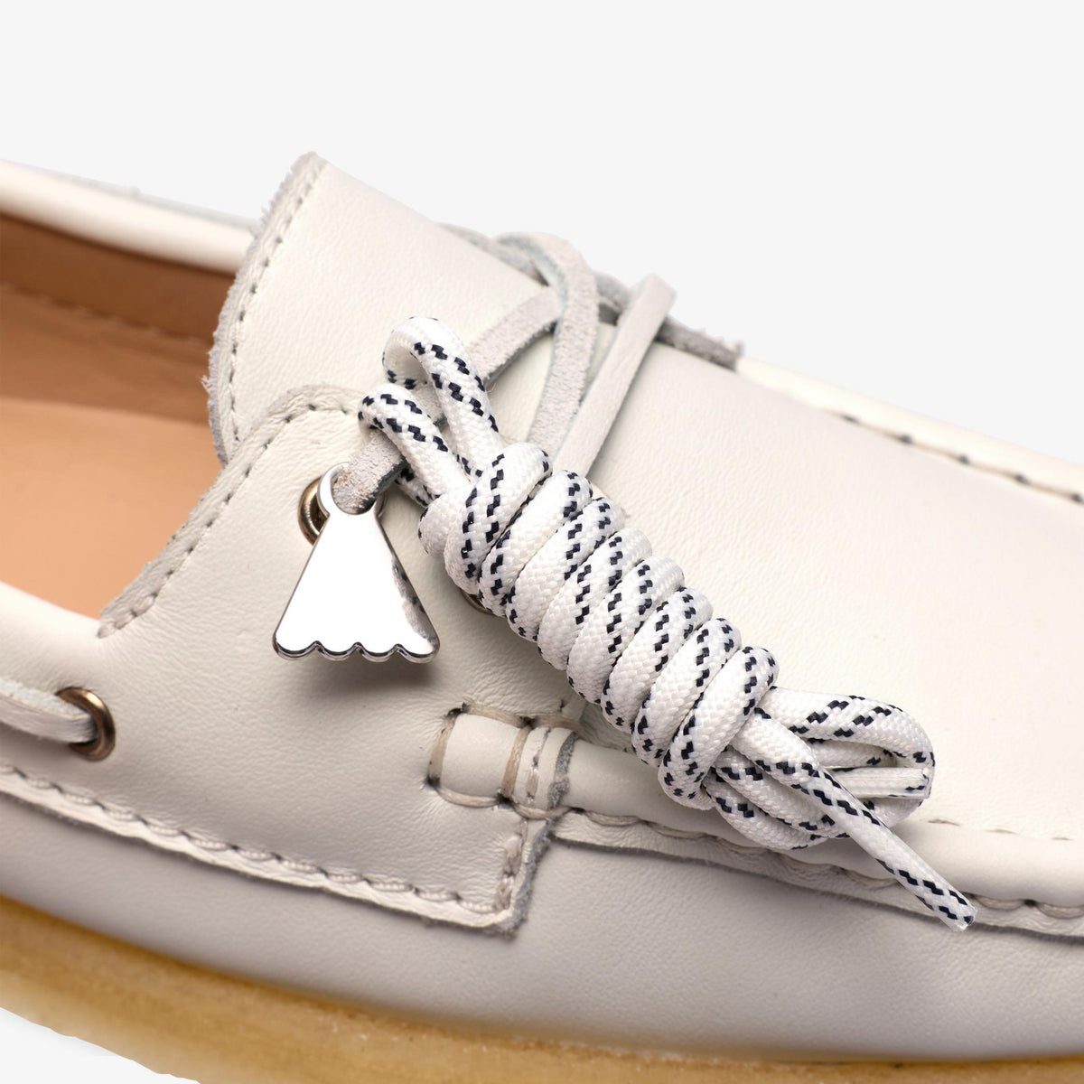 Godney Boat White Grain Leather - US 7403