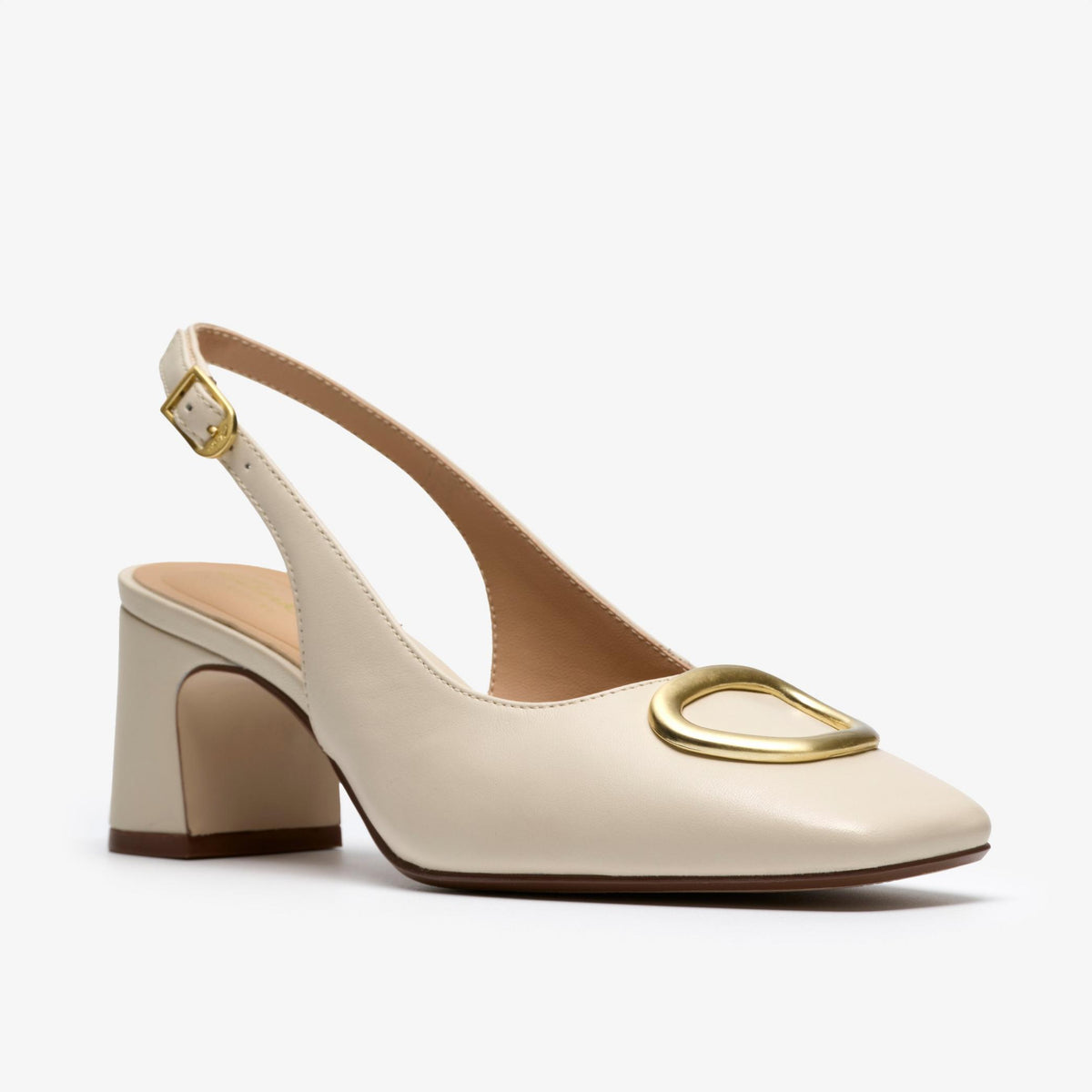 Fernie Sling Cream Leather - US 2698
