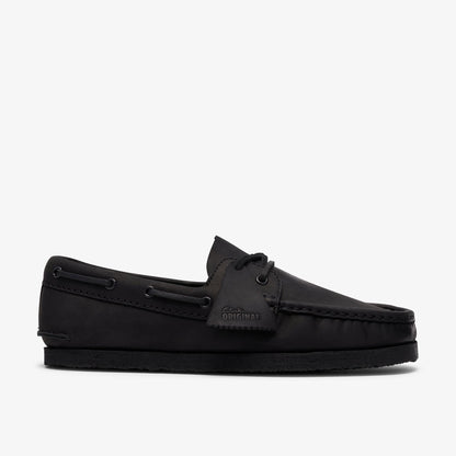 Godney Boat Black Leather - US 8848