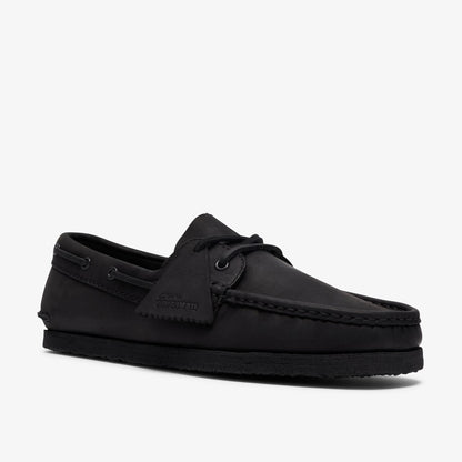 Godney Boat Black Leather - US 8848