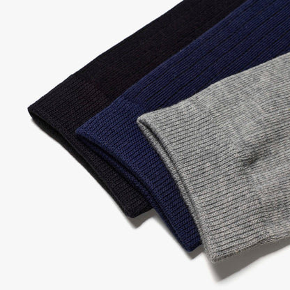3 Pack Crew Socks Black Multicolour - US 8644
