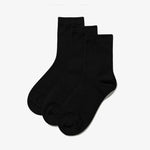 3 Pack Crew Sock Black - US 1161