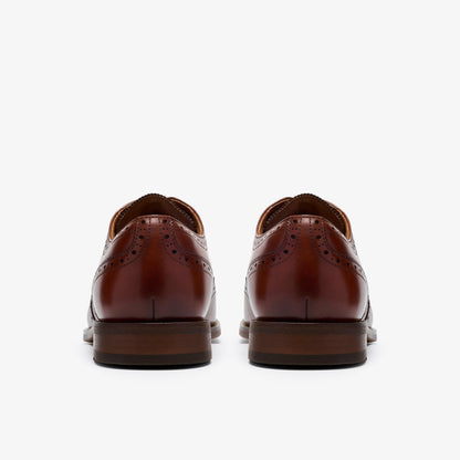 Bowburn Tip Shoes Tan Leather - US 3951