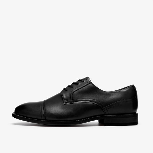 Bowburn Cap Shoe Black Leather - US 4094