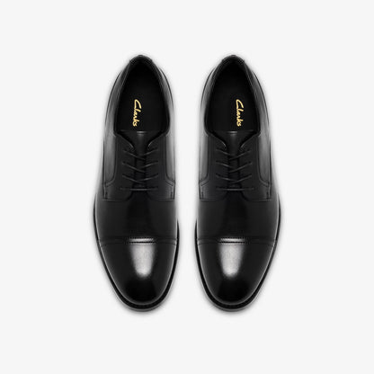 Bowburn Cap Shoe Black Leather - US 4094