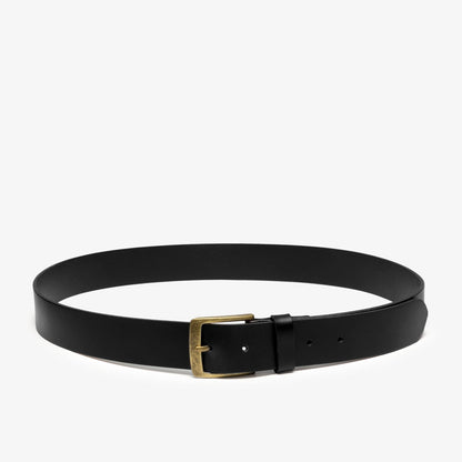Grain Leather Belt Black - US 0123