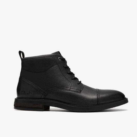Jaxen Cap Boot Black Leather - US 6659