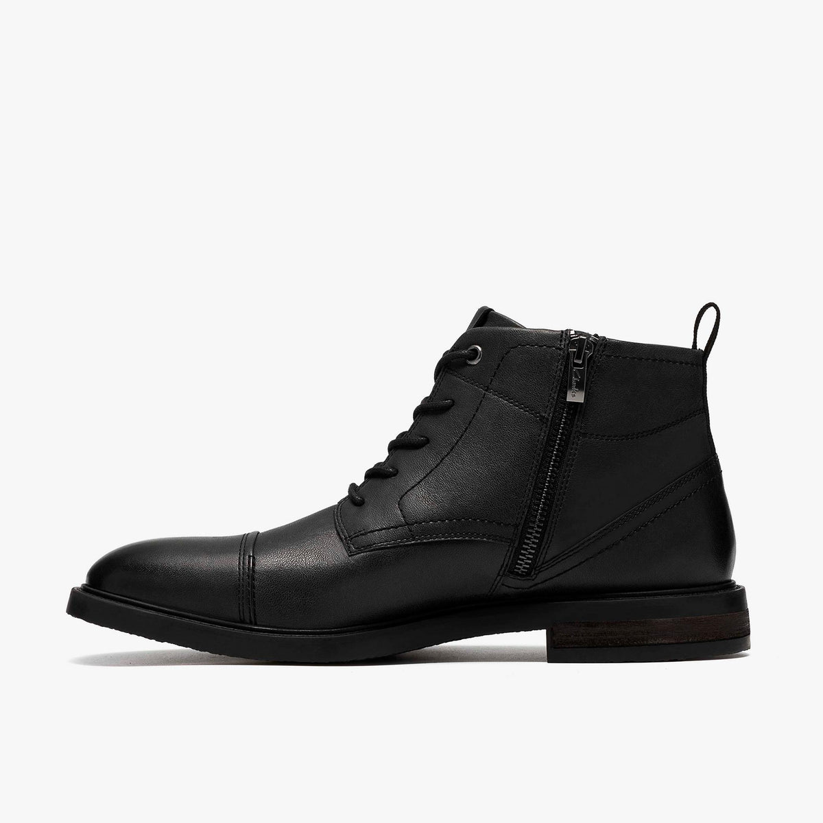 Jaxen Cap Boot Black Leather - US 6659