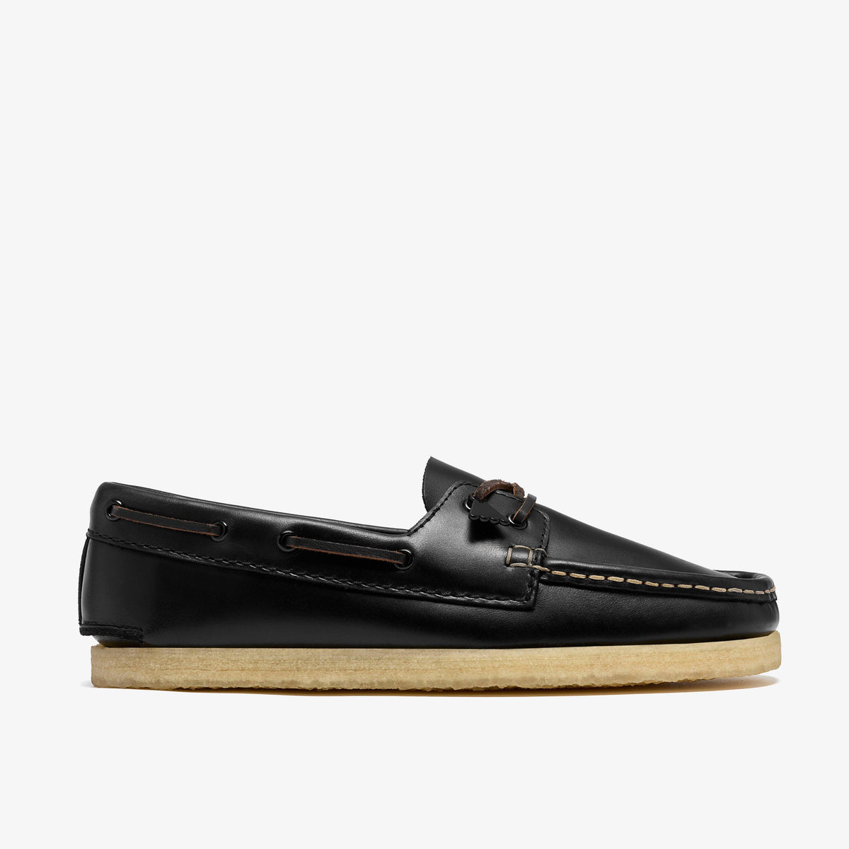Godney Boat Black Leather - US 2559
