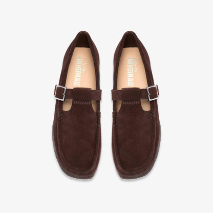 Wallabee T-Bar Chocolate Suede - US 8849